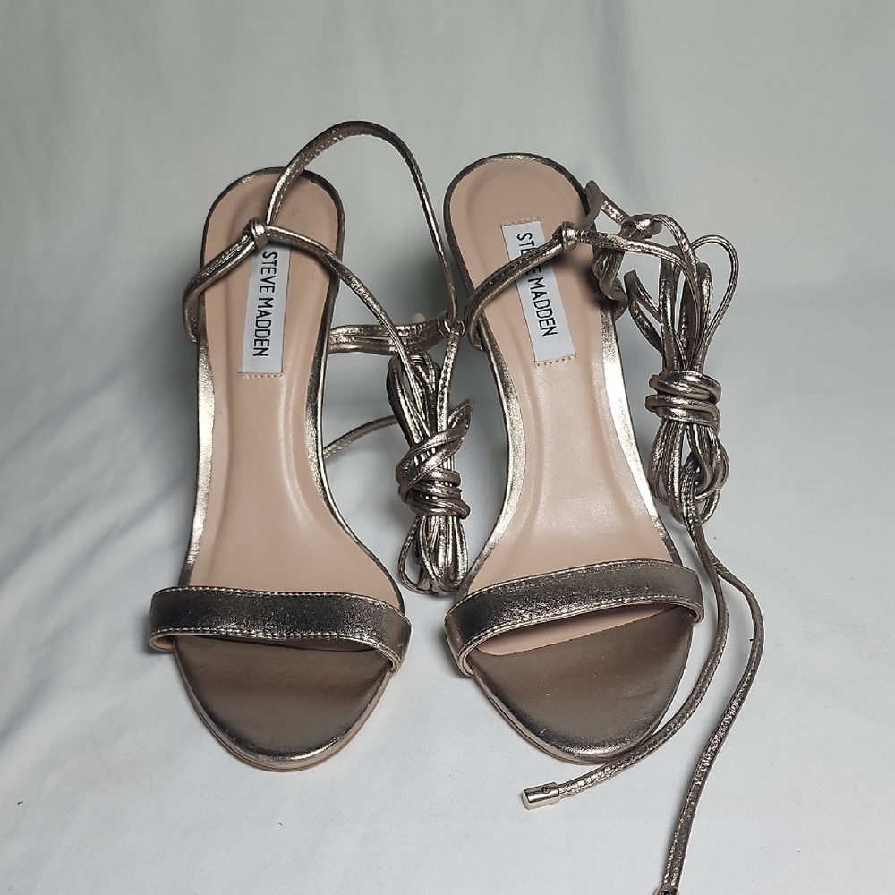 Steve Madden Metallic Bronze Heels